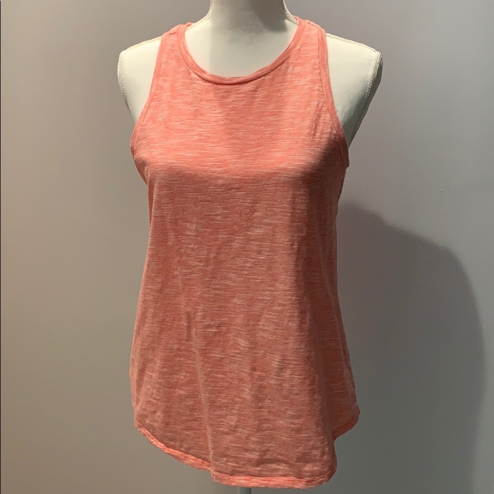 LOFT Peach stripe tank top.